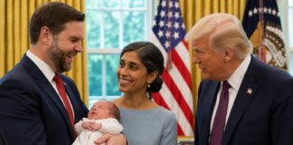 JD Vance naj bi želel sina poimenovati Donald – Usha pa je očitno potegnila ročno zavoro