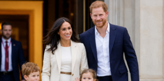 Šok na britanskem dvoru: Harry in Meghan sta se z otrokoma vrnila v Veliko Britanijo Harry and Meghan, chat gpt